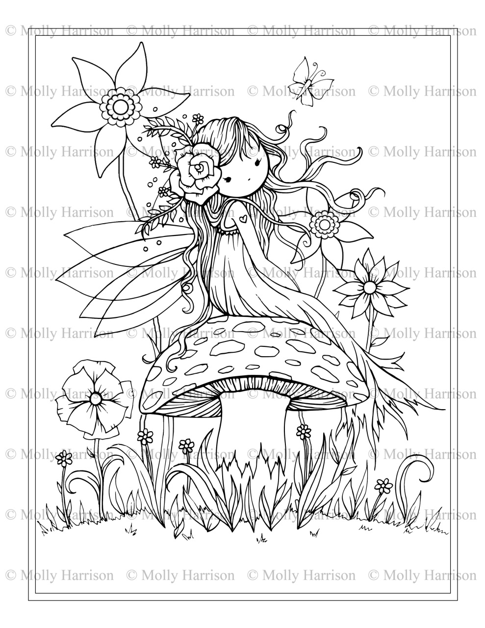 Whimsical World Coloring Books and Pages - The Fairy Art ...