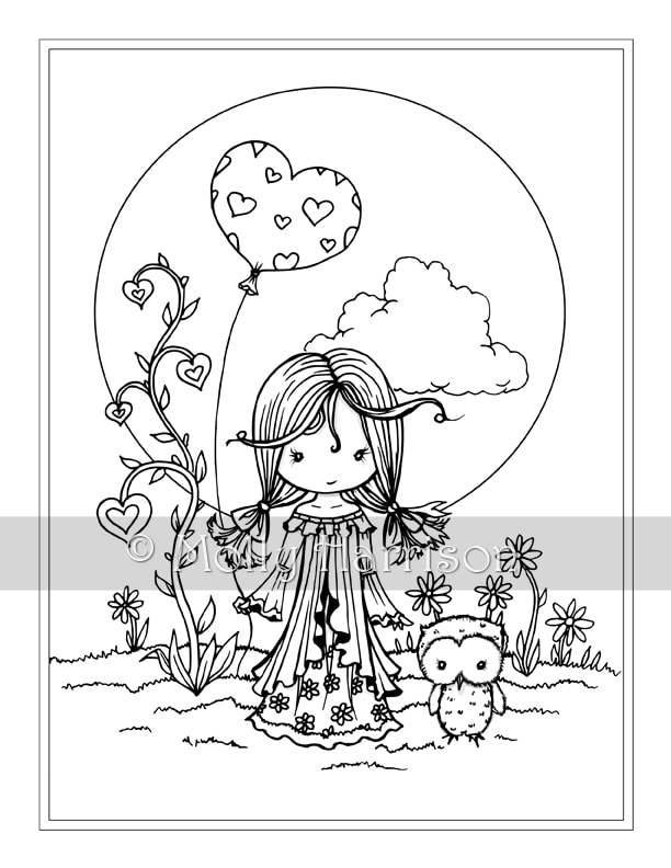 Whimsical World 4 PDF Printable Coloring Book by Molly Harrison