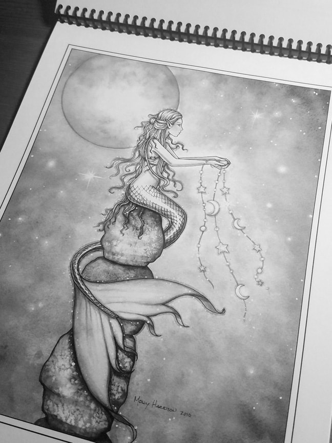 Download Fantasy Coloring Book In Grayscale Special Artist Edition Coloring Book On Cardstock Spiral Bound At The Top By Molly Harrison