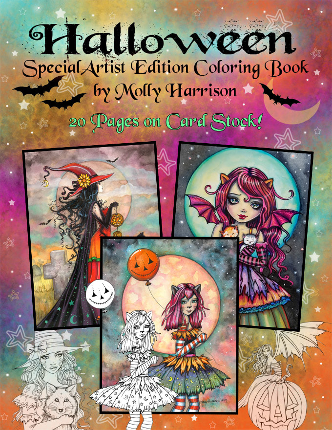 Download Halloween Coloring Book Special Artist Edition Coloring Book On Cardstock Spiral Bound At The Top By Molly Harrison
